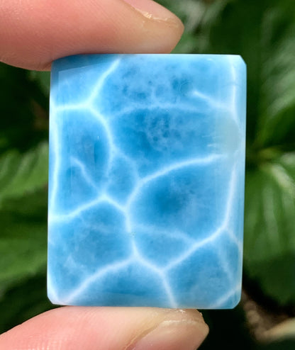 AAAAA Natural Authentic Dominican Larimar Pendant,Gems Jewelry,Gems Pendant,Crystal Pendant ET977