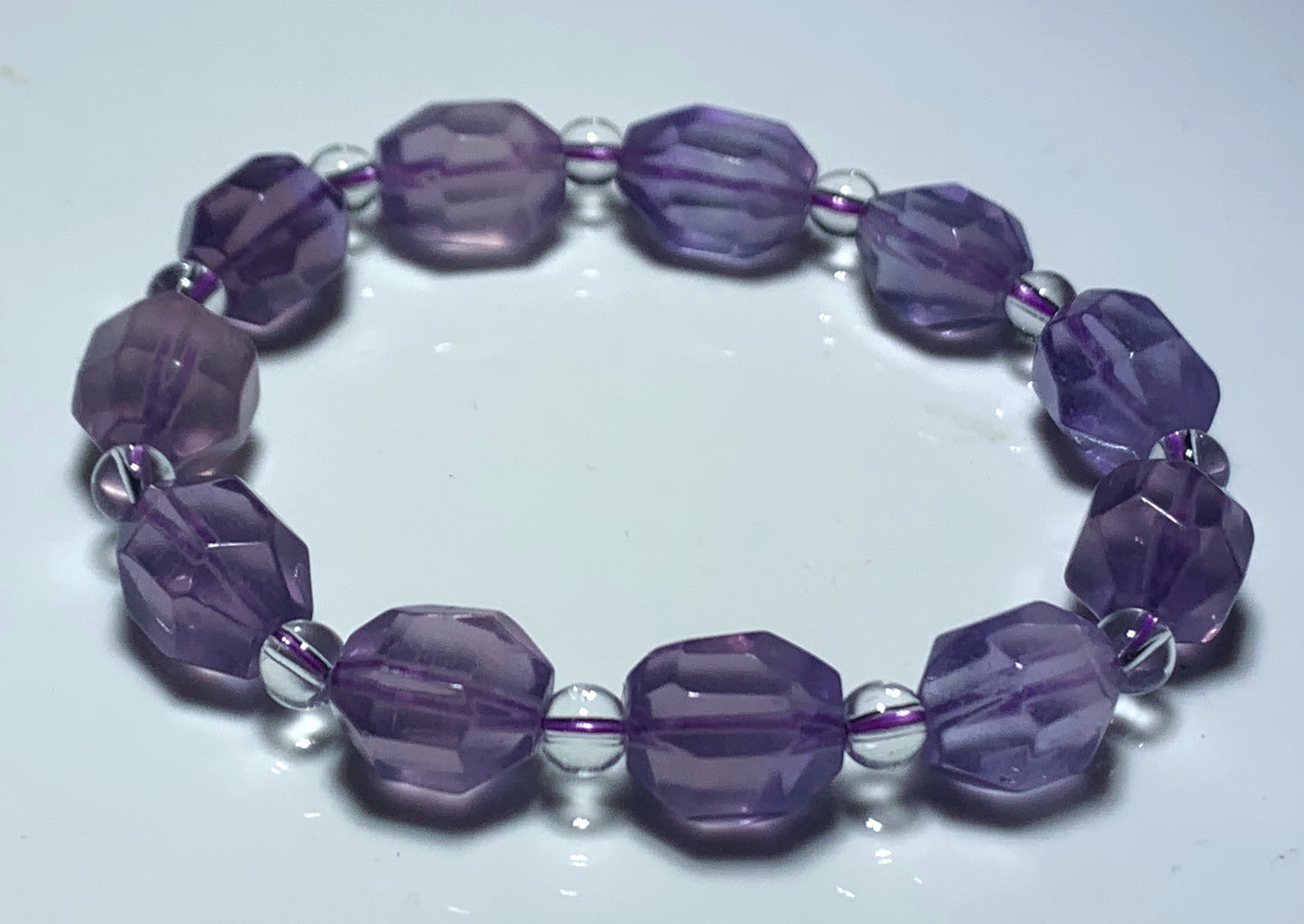 AAAA Authentic Natural Fluorite Bracelet,11.2mm Bracelet,Gemstone Bracelet,Handmade Jewelry,Women Bracelet ET1084