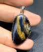 AAAA Natural Namibian Pietersite Pendant，Silver Pendant，Colorful Full Fire Pietersite Pendant, Collection Quality ET1088