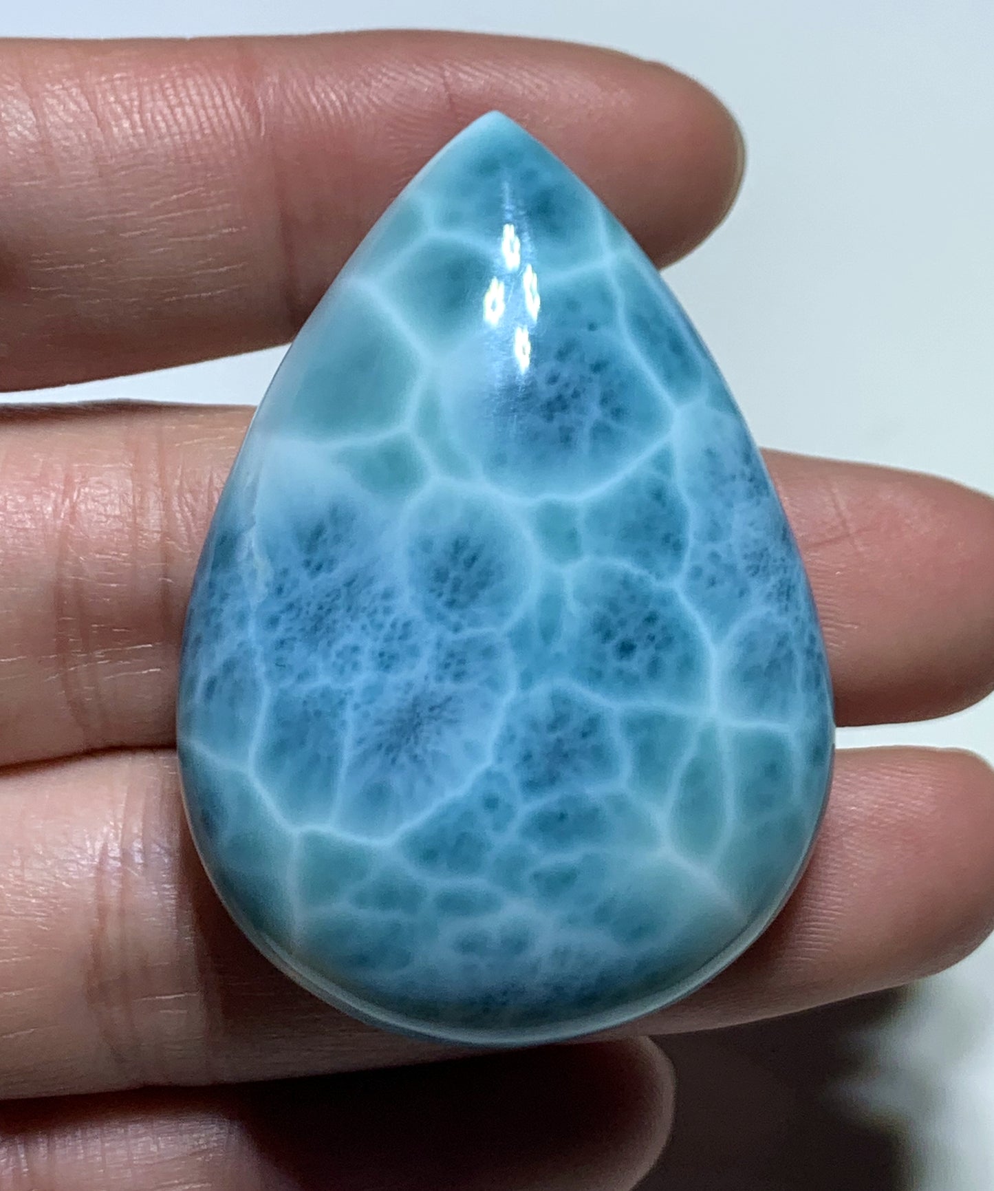 AAAA+ Natural Authentic Dominican Larimar Pendant,Gems Jewelry,Gems Pendant,Crystal Pendant,ET441