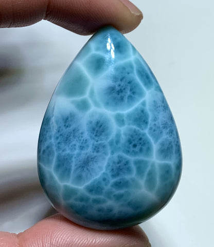 AAAA+ Natural Authentic Dominican Larimar Pendant,Gems Jewelry,Gems Pendant,Crystal Pendant,ET441