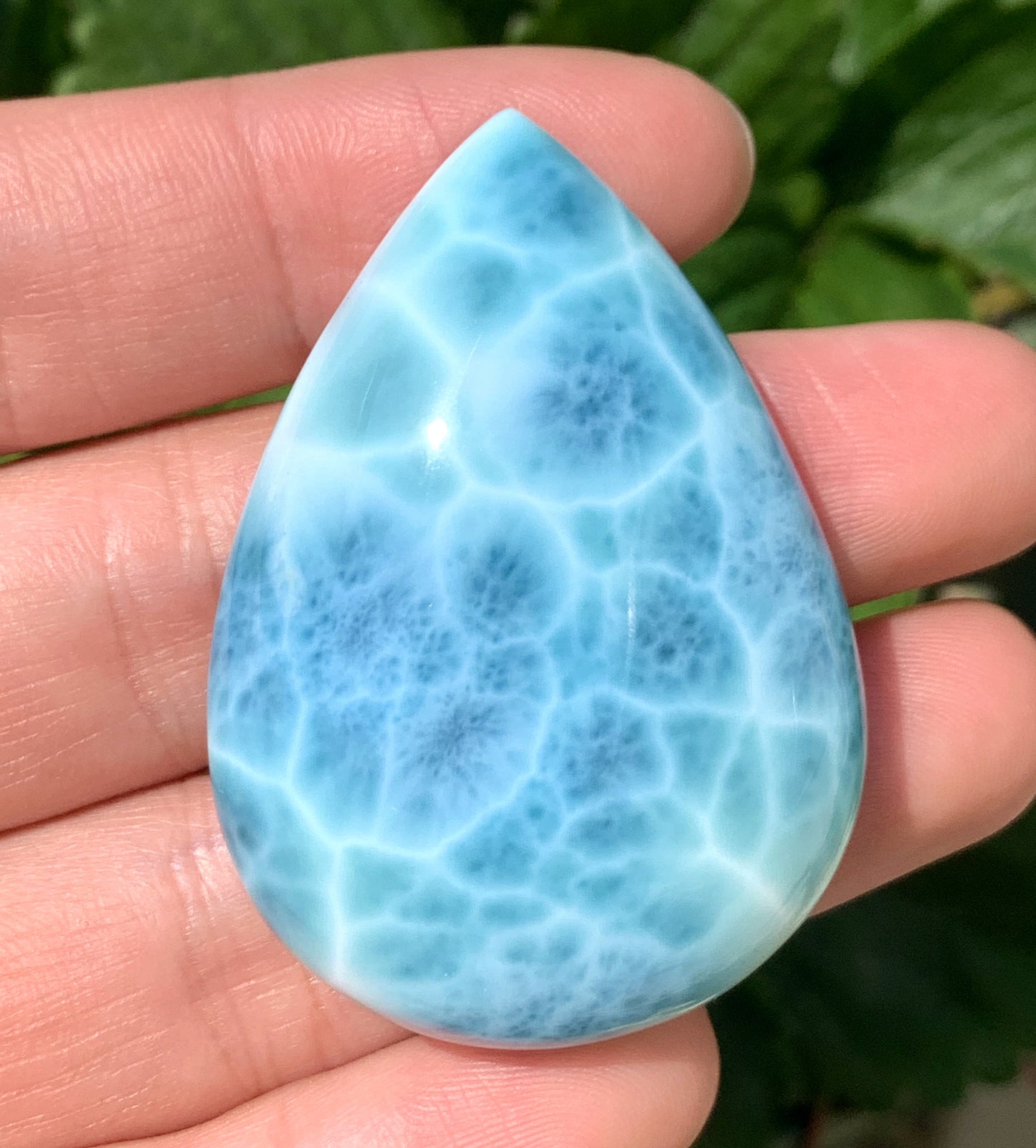 AAAA+ Natural Authentic Dominican Larimar Pendant,Gems Jewelry,Gems Pendant,Crystal Pendant,ET441