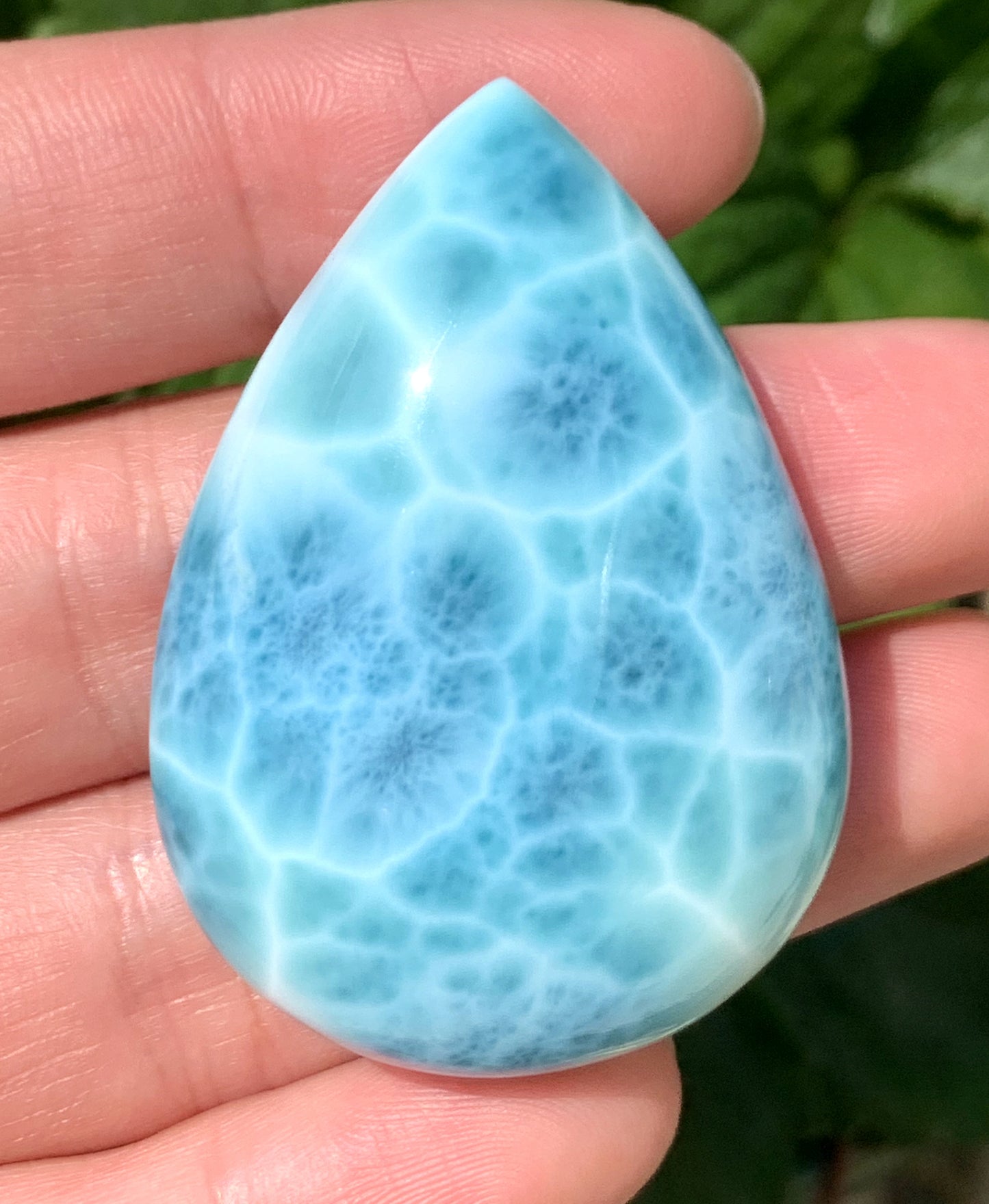 AAAA+ Natural Authentic Dominican Larimar Pendant,Gems Jewelry,Gems Pendant,Crystal Pendant,ET441