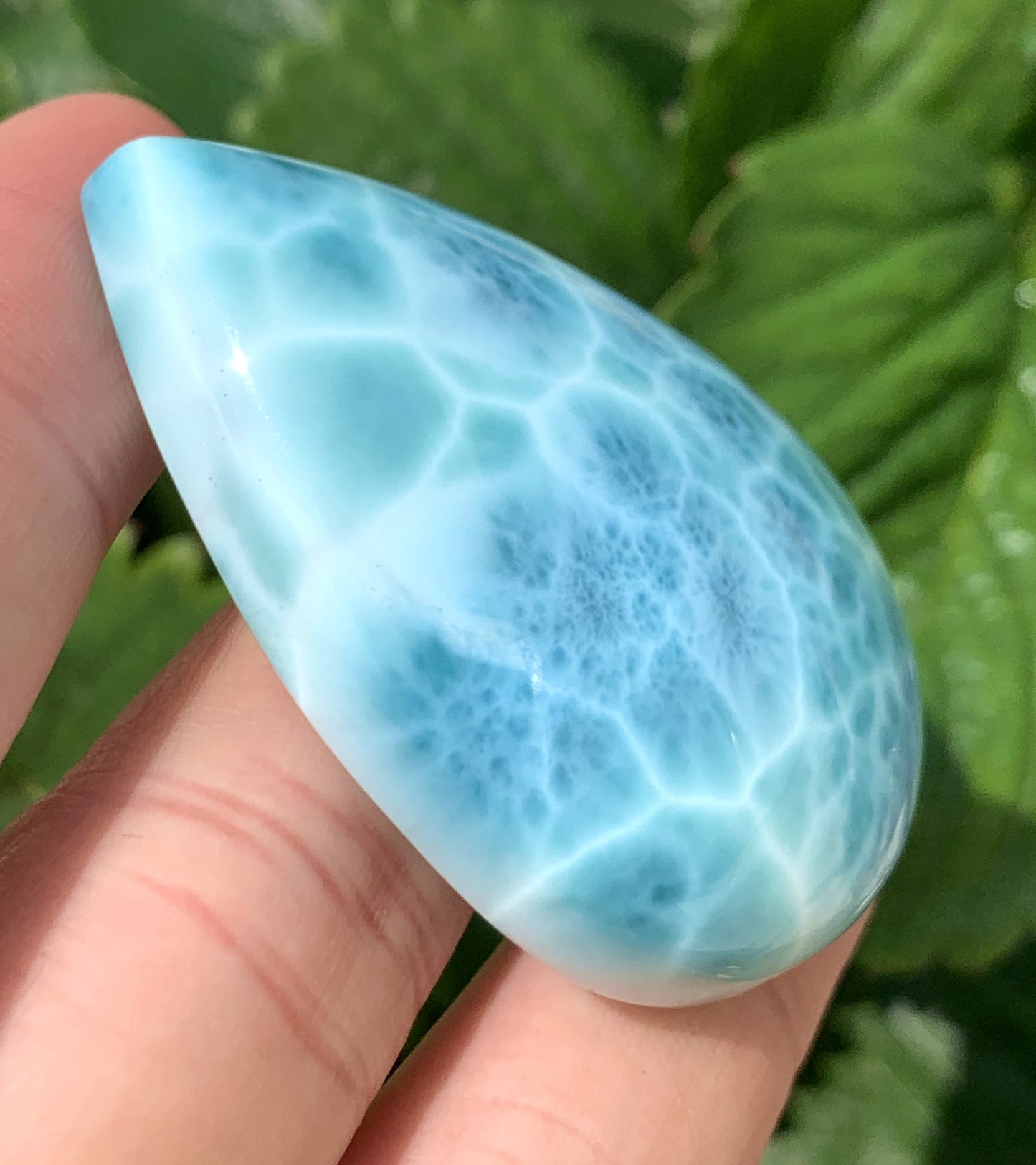 AAAA+ Natural Authentic Dominican Larimar Pendant,Gems Jewelry,Gems Pendant,Crystal Pendant,ET441