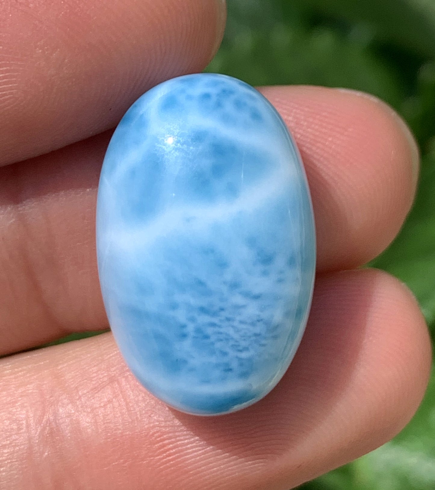 AAAA Natural Authentic Dominican Larimar Pendant,Gems Jewelry,Gems Pendant,Crystal Pendant,ET1093