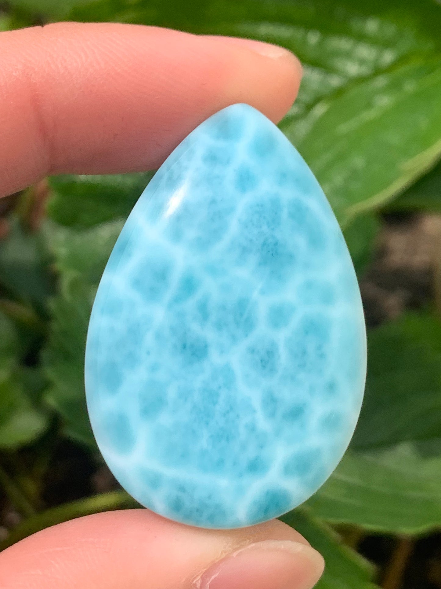 AAA Natural Authentic Dominican Larimar Pendant,Gems Jewelry,Gems Pendant,Crystal Pendant,ET539