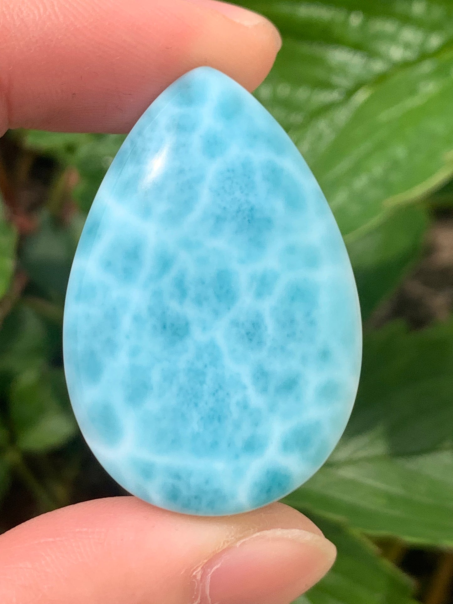 AAA Natural Authentic Dominican Larimar Pendant,Gems Jewelry,Gems Pendant,Crystal Pendant,ET539