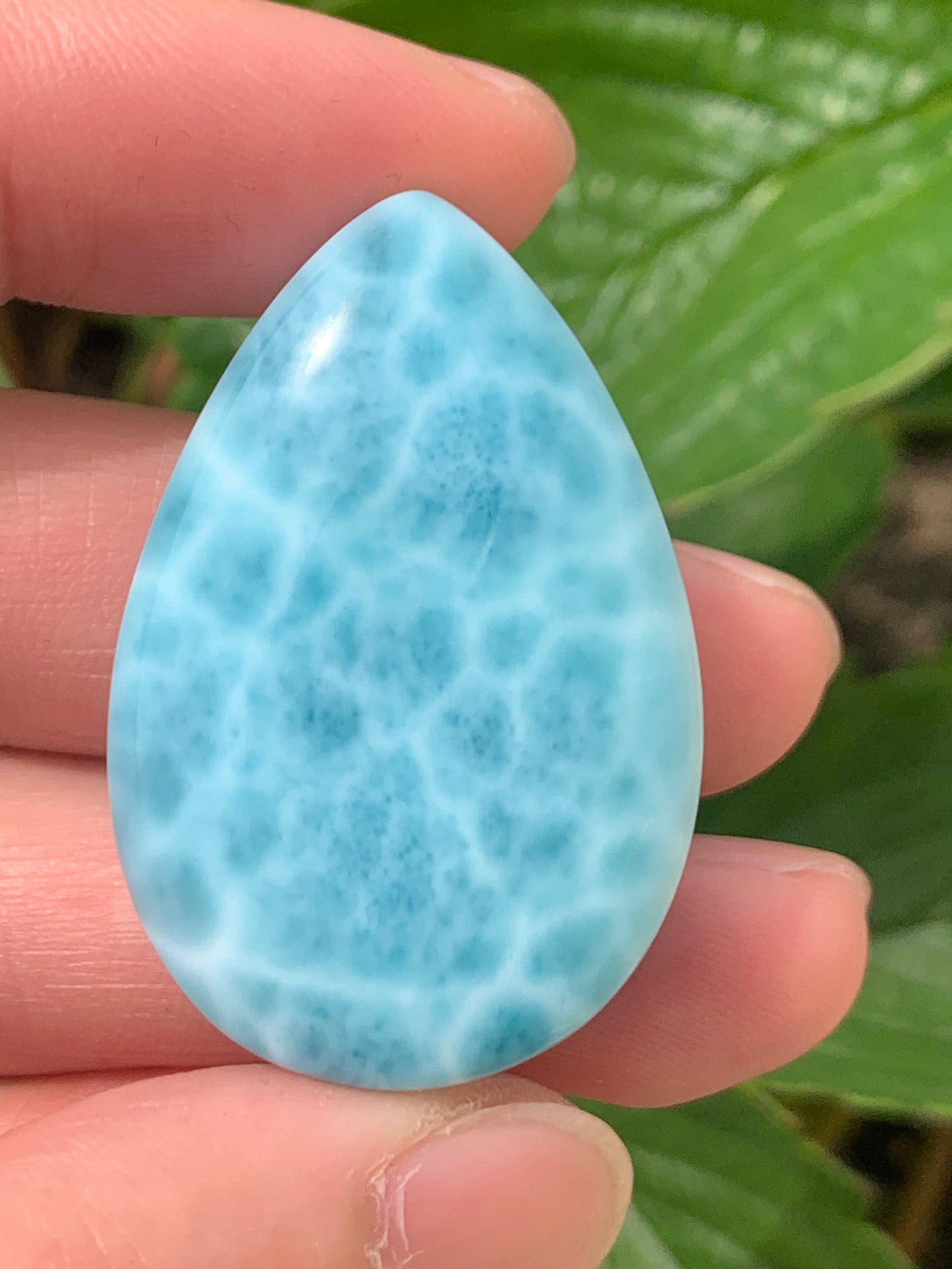 AAA Natural Authentic Dominican Larimar Pendant,Gems Jewelry,Gems Pendant,Crystal Pendant,ET539