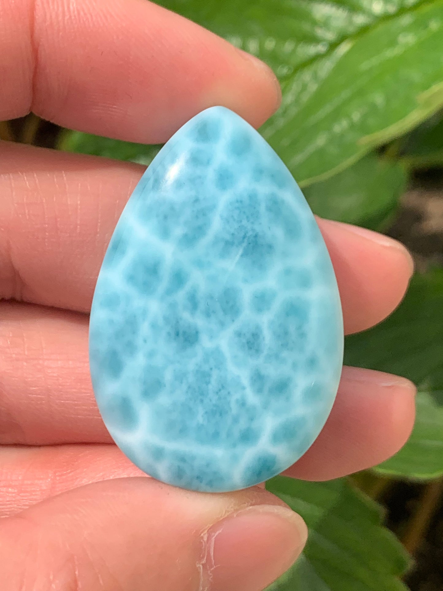 AAA Natural Authentic Dominican Larimar Pendant,Gems Jewelry,Gems Pendant,Crystal Pendant,ET539