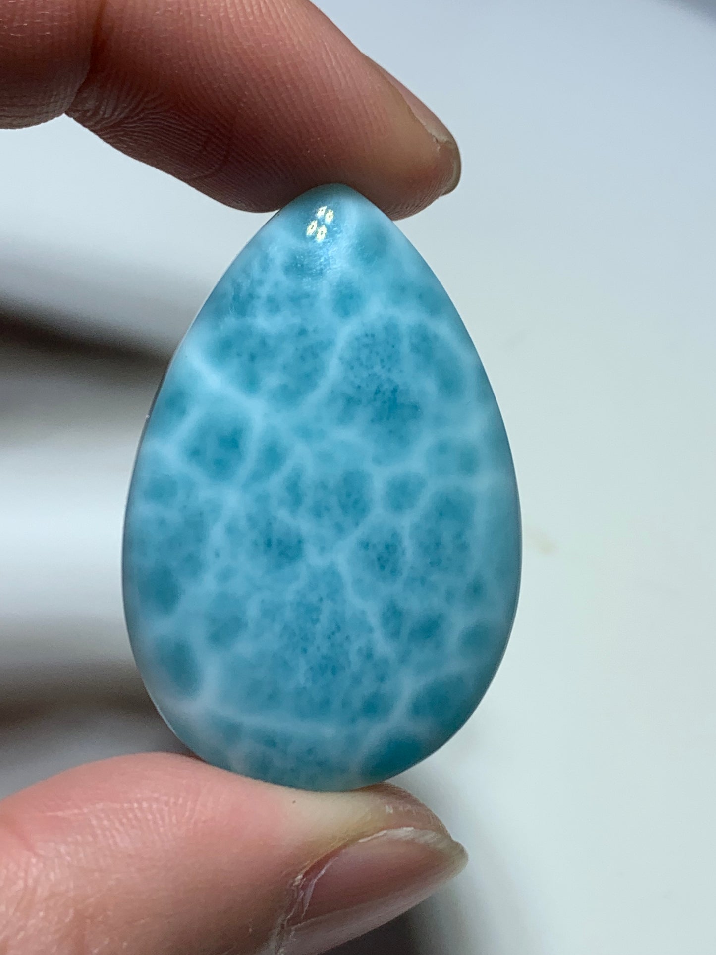 AAA Natural Authentic Dominican Larimar Pendant,Gems Jewelry,Gems Pendant,Crystal Pendant,ET539