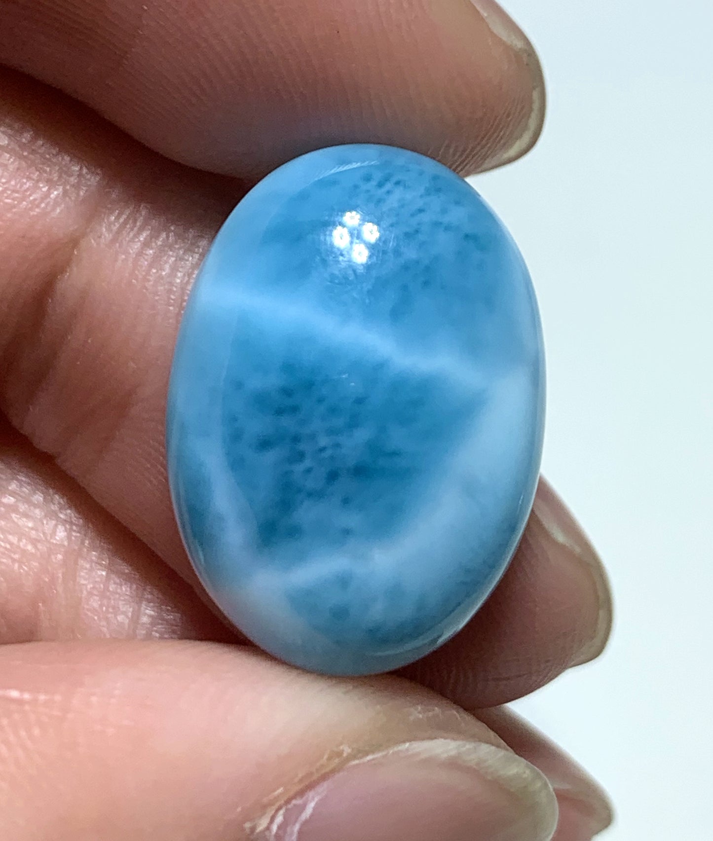 AAAA Natural Authentic Dominican Larimar Pendant,Gems Jewelry,Gems Pendant,Crystal Pendant,ET1103