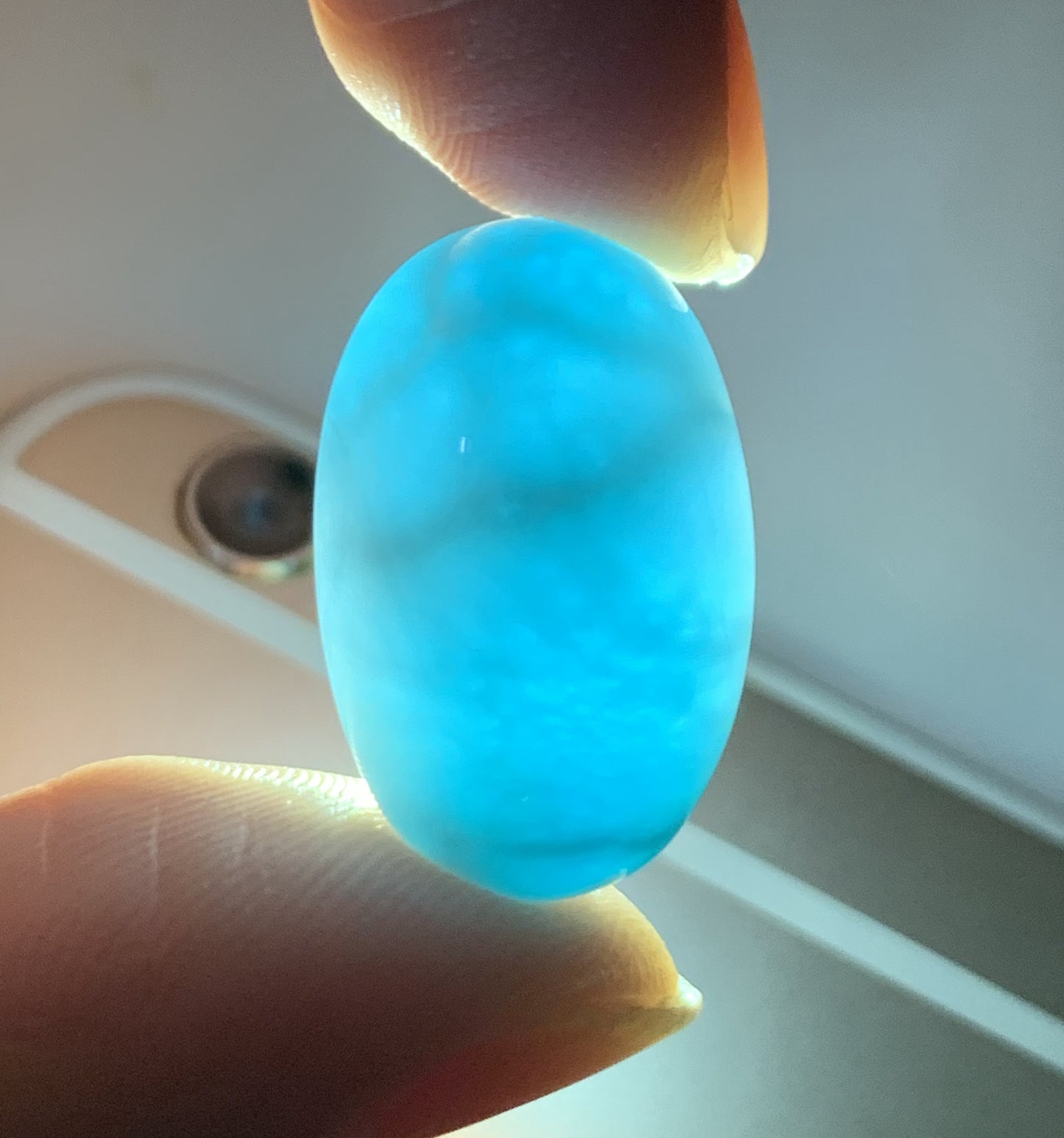 AAAA Natural Authentic Dominican Larimar Pendant,Gems Jewelry,Gems Pendant,Crystal Pendant,ET1093