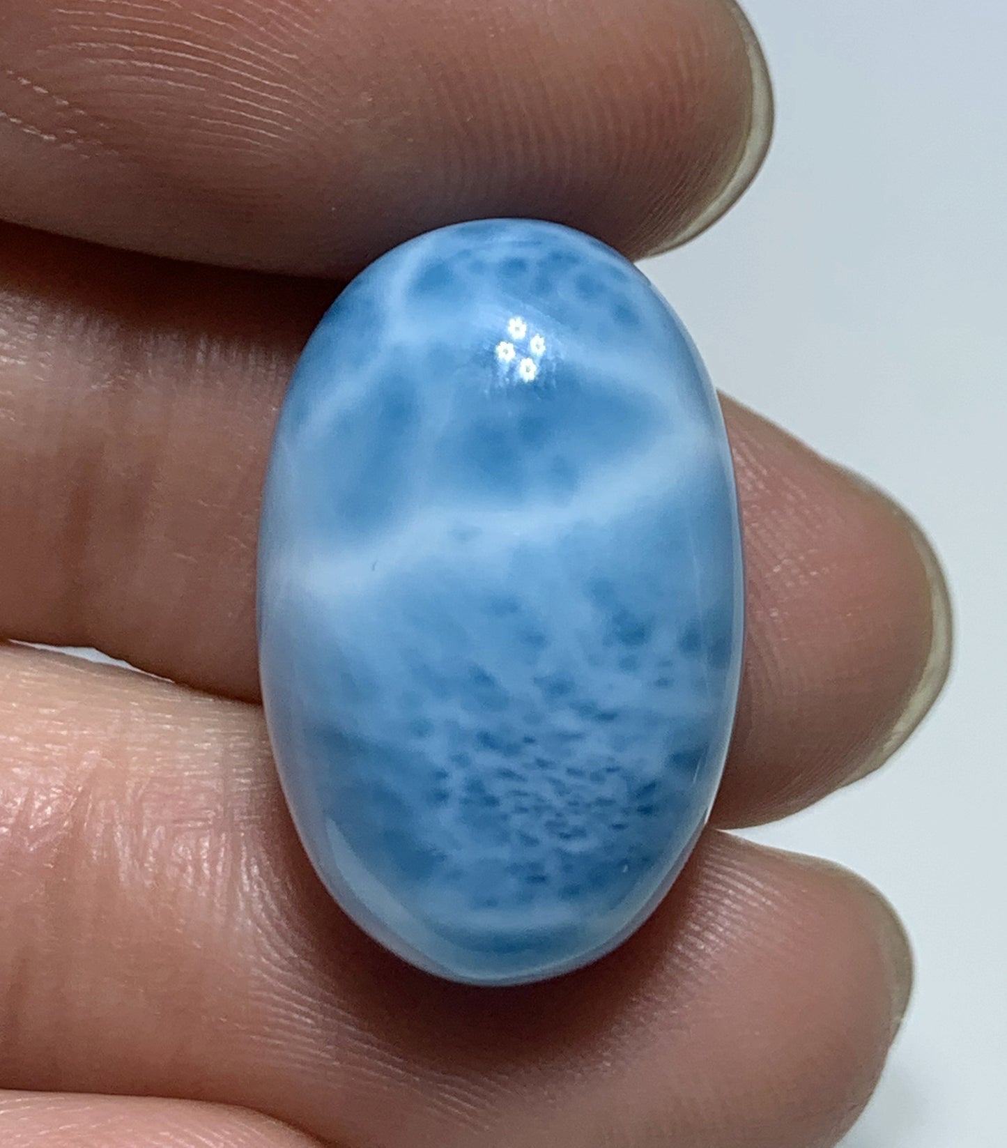 AAAA Natural Authentic Dominican Larimar Pendant,Gems Jewelry,Gems Pendant,Crystal Pendant,ET1093