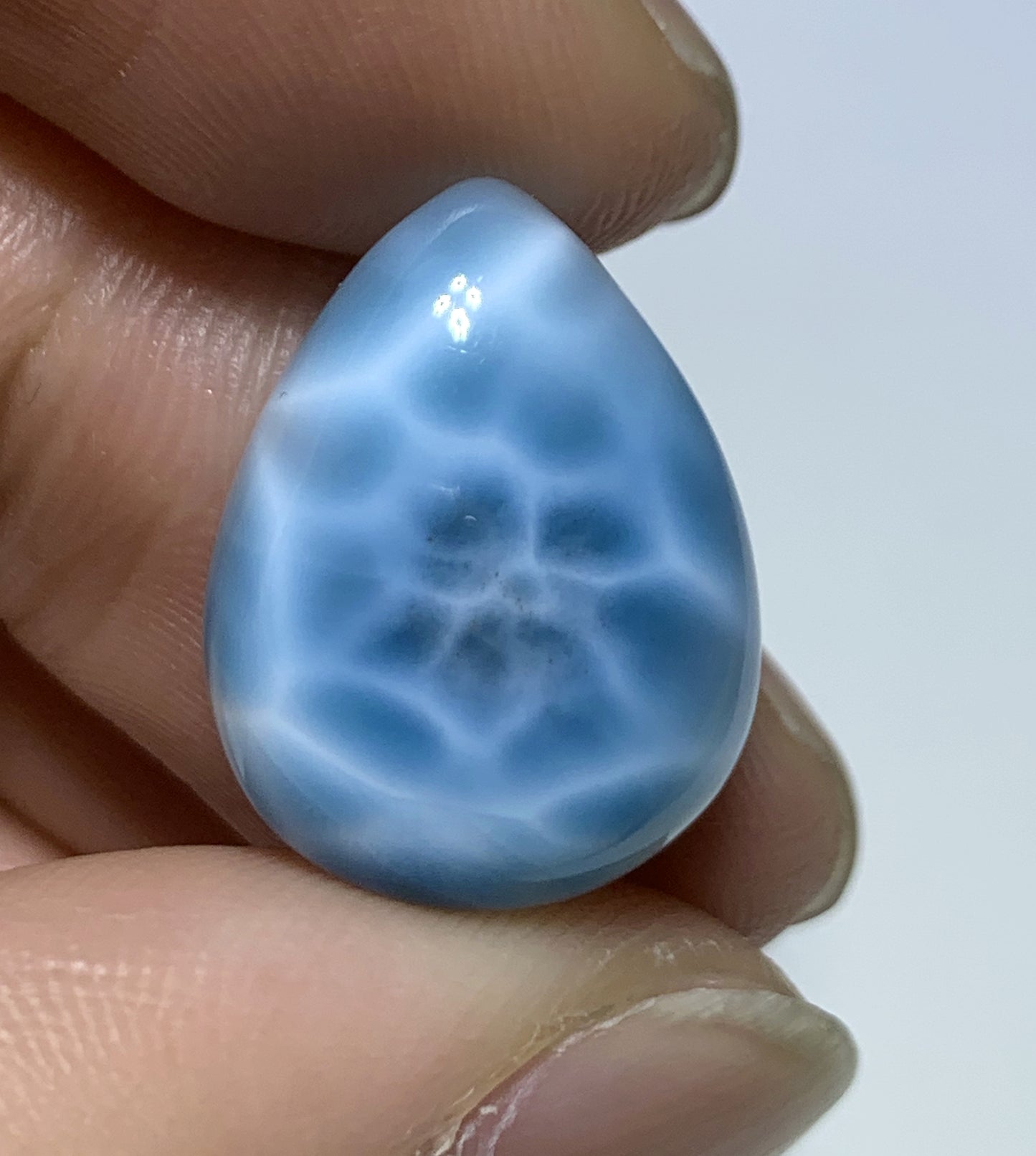 AAAA Natural Authentic Dominican Larimar Pendant,Gems Jewelry,Gems Pendant,Crystal Pendant,ET1118