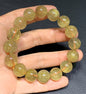 AAAA Natural Rutilated Quartz Bracelet,Rutilated Quartz Stone,14mm Bracelet,Lucky Bracelet,Handmade jewelry ET1127