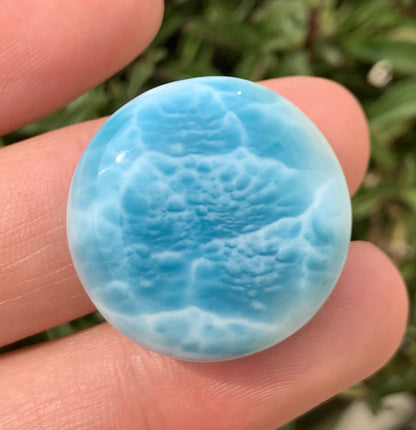 AAAA+ Natural Authentic Dominican Larimar Pendant,Gems Jewelry,Gems Pendant,Crystal Pendant ET867