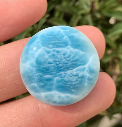 AAAA+ Natural Authentic Dominican Larimar Pendant,Gems Jewelry,Gems Pendant,Crystal Pendant ET867