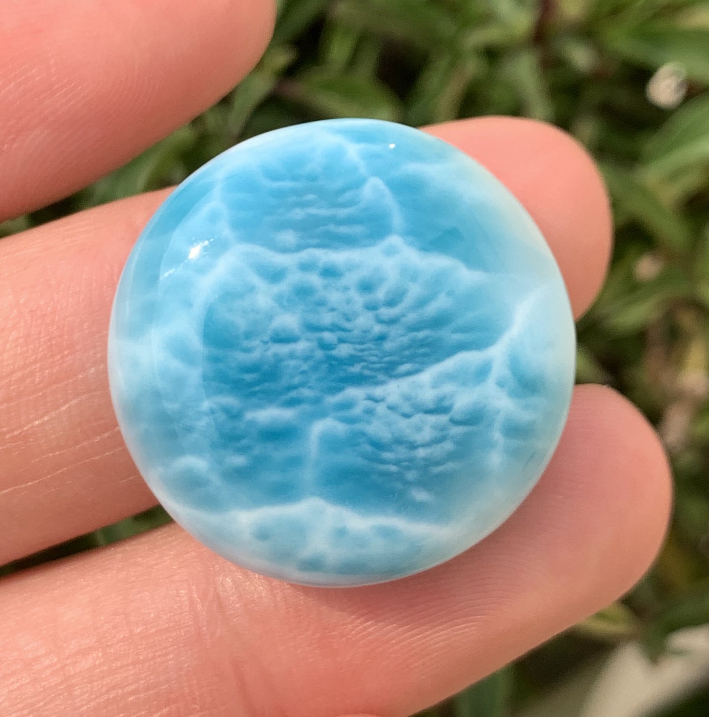 AAAA+ Natural Authentic Dominican Larimar Pendant,Gems Jewelry,Gems Pendant,Crystal Pendant ET867