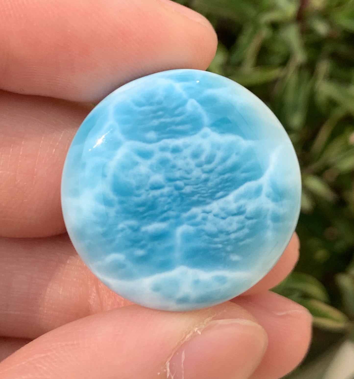 AAAA+ Natural Authentic Dominican Larimar Pendant,Gems Jewelry,Gems Pendant,Crystal Pendant ET867