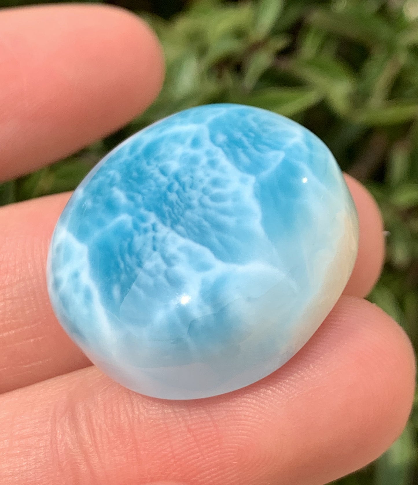 AAAA+ Natural Authentic Dominican Larimar Pendant,Gems Jewelry,Gems Pendant,Crystal Pendant ET867