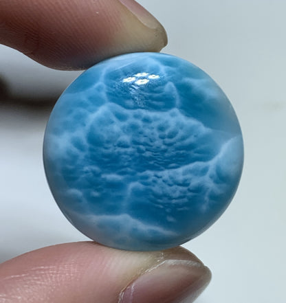 AAAA+ Natural Authentic Dominican Larimar Pendant,Gems Jewelry,Gems Pendant,Crystal Pendant ET867