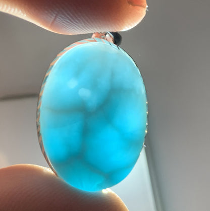 AAAA Natural Authentic Dominican Larimar Pendants, Larimar Stone,Gift For Her,Healing Stone Jewelry,Larimar Jewelry,ET006