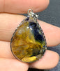 AAAA Natural Namibian Pietersite 925 Silver Pendant, Colored Full Fire Pietersite Pendant, Pietersite Gemstone ET871