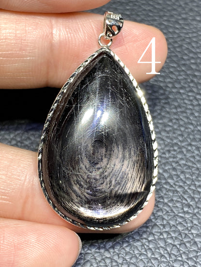 AAAA Natural Authentic Hypersthene Pendant,925 Silver Pendant,Gemstone Pendant,Handmade jewelry ET1131