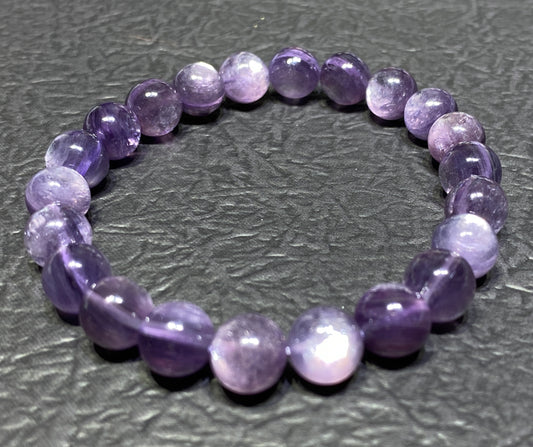 Lepidolite,AAAA+ Natural Purple Lepidolite Bracelet,8mm Ballpoint Bracelet,Best Gift For Her,Crystal Bracelet ET1142