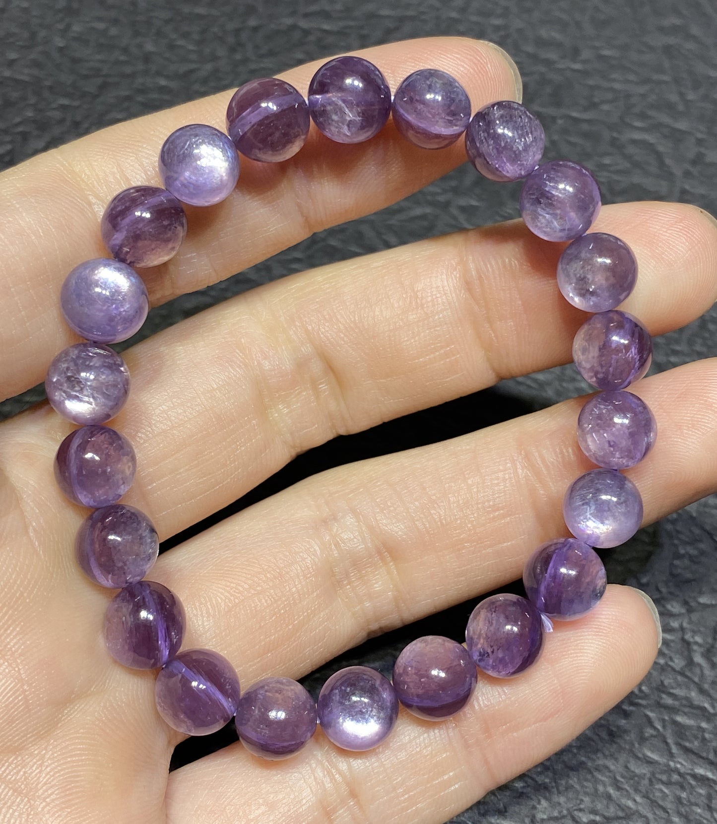 Lepidolite,AAAA+ Natural Purple Lepidolite Bracelet,8mm Ballpoint Bracelet,Best Gift For Her,Crystal Bracelet ET1142
