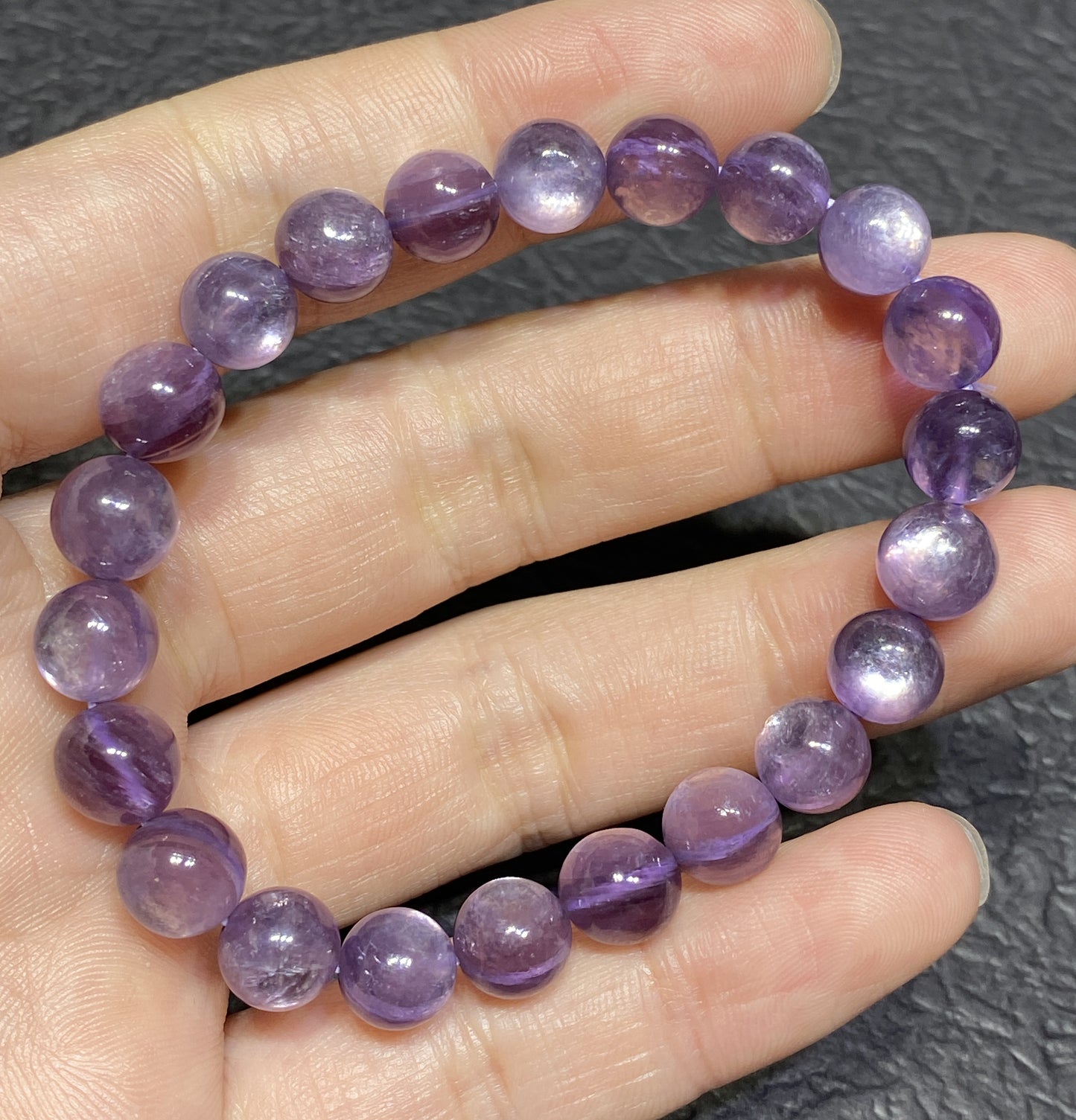 Lepidolite,AAAA+ Natural Purple Lepidolite Bracelet,8mm Ballpoint Bracelet,Best Gift For Her,Crystal Bracelet ET1142