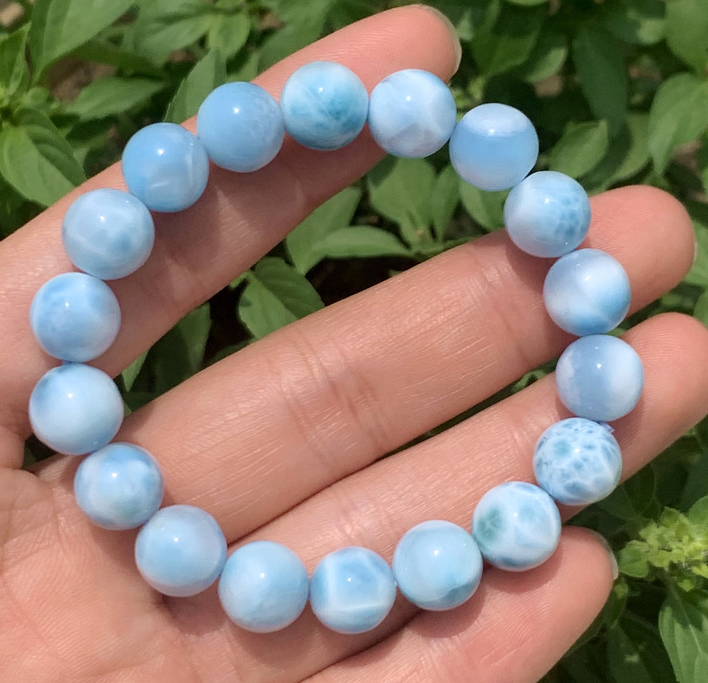 AAA Natural Authentic Dominican Larimar Bracelet,Gems Jewelry,Gems Bracelet,Crystal Bracelet,ET467