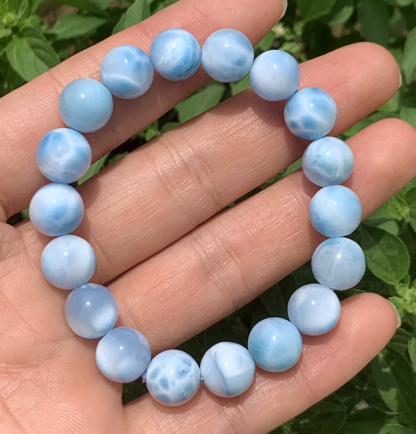 AAA Natural Authentic Dominican Larimar Bracelet,Gems Jewelry,Gems Bracelet,Crystal Bracelet,ET467