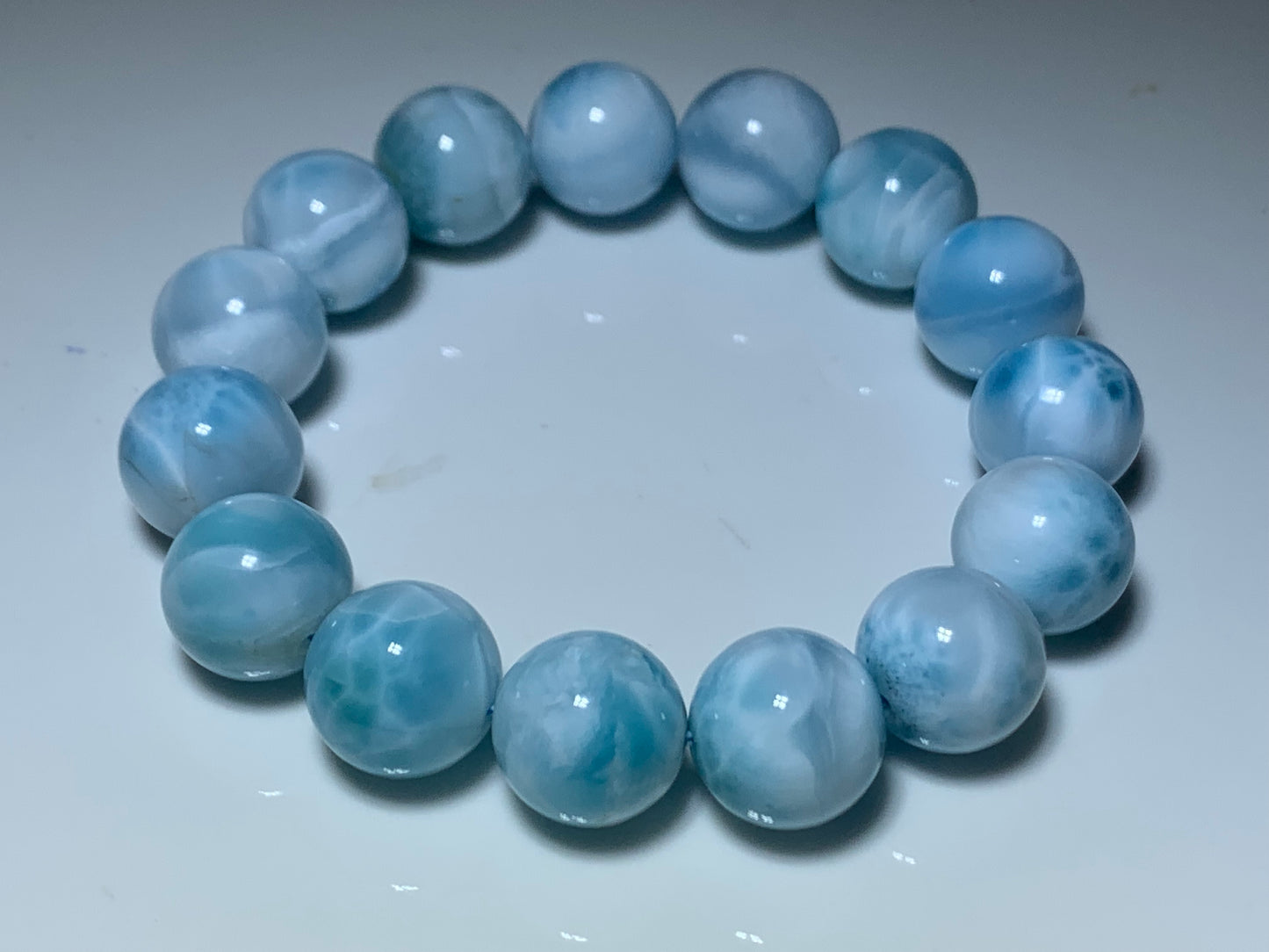 AAA Natural Authentic Dominican Larimar Bracelet,Gems Jewelry,Gems Bracelet,Crystal Bracelet,ET467