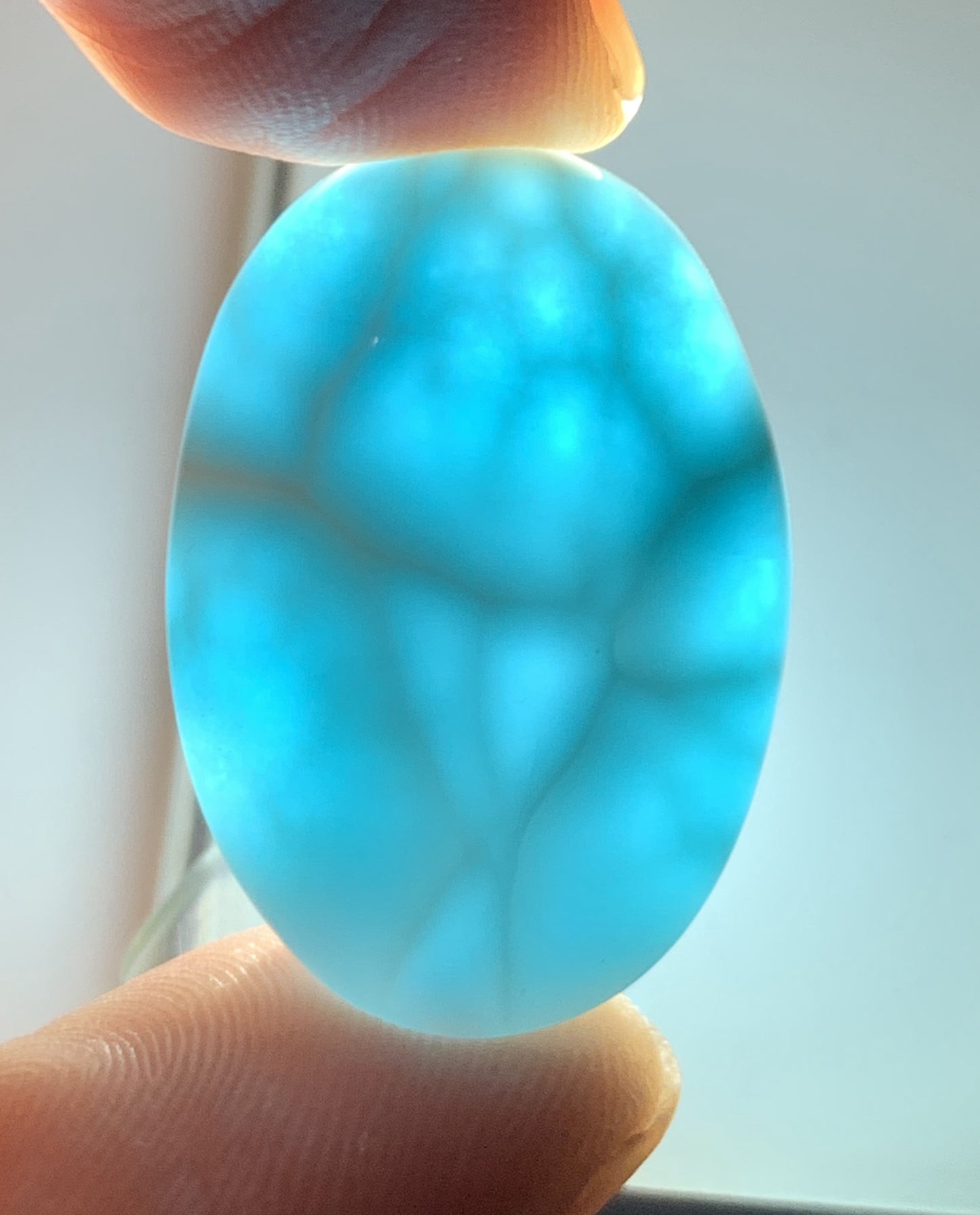 AAAA+ Natural Authentic Dominican Larimar Pendant,Gems Jewelry,Gems Pendant,Crystal Pendant,ET414