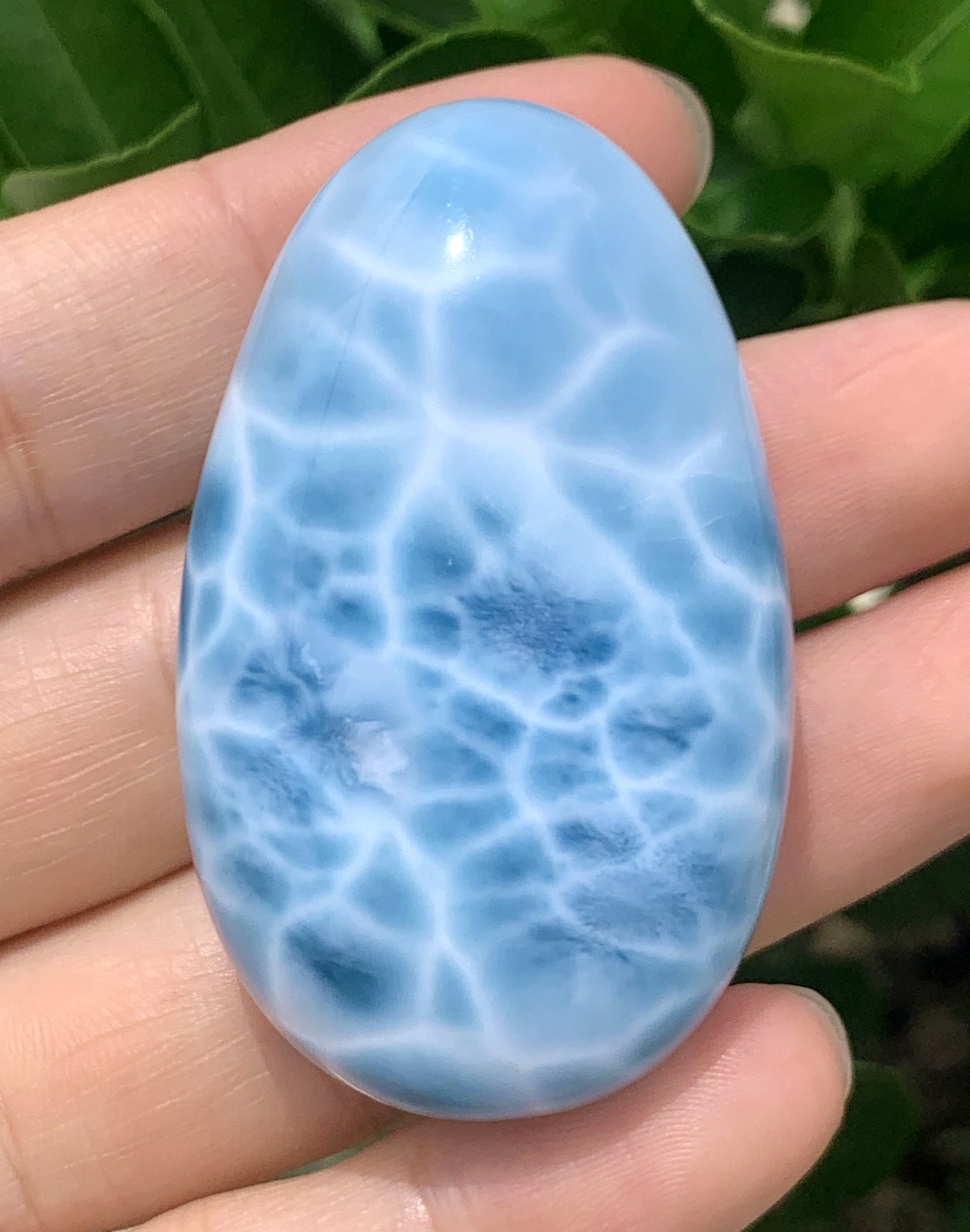 AAAA+ Natural Authentic Dominican Larimar Pendant,Larimar Necklace,Crystal Pendant,Gems Pendant ET303