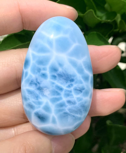 AAAA+ Natural Authentic Dominican Larimar Pendant,Larimar Necklace,Crystal Pendant,Gems Pendant ET303