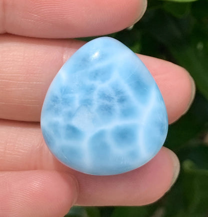 AAA+ Natural Authentic Dominican Larimar Pendant,Gems Jewelry,Gems Pendant,Crystal Pendant,ET331