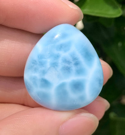 AAA+ Natural Authentic Dominican Larimar Pendant,Gems Jewelry,Gems Pendant,Crystal Pendant,ET331