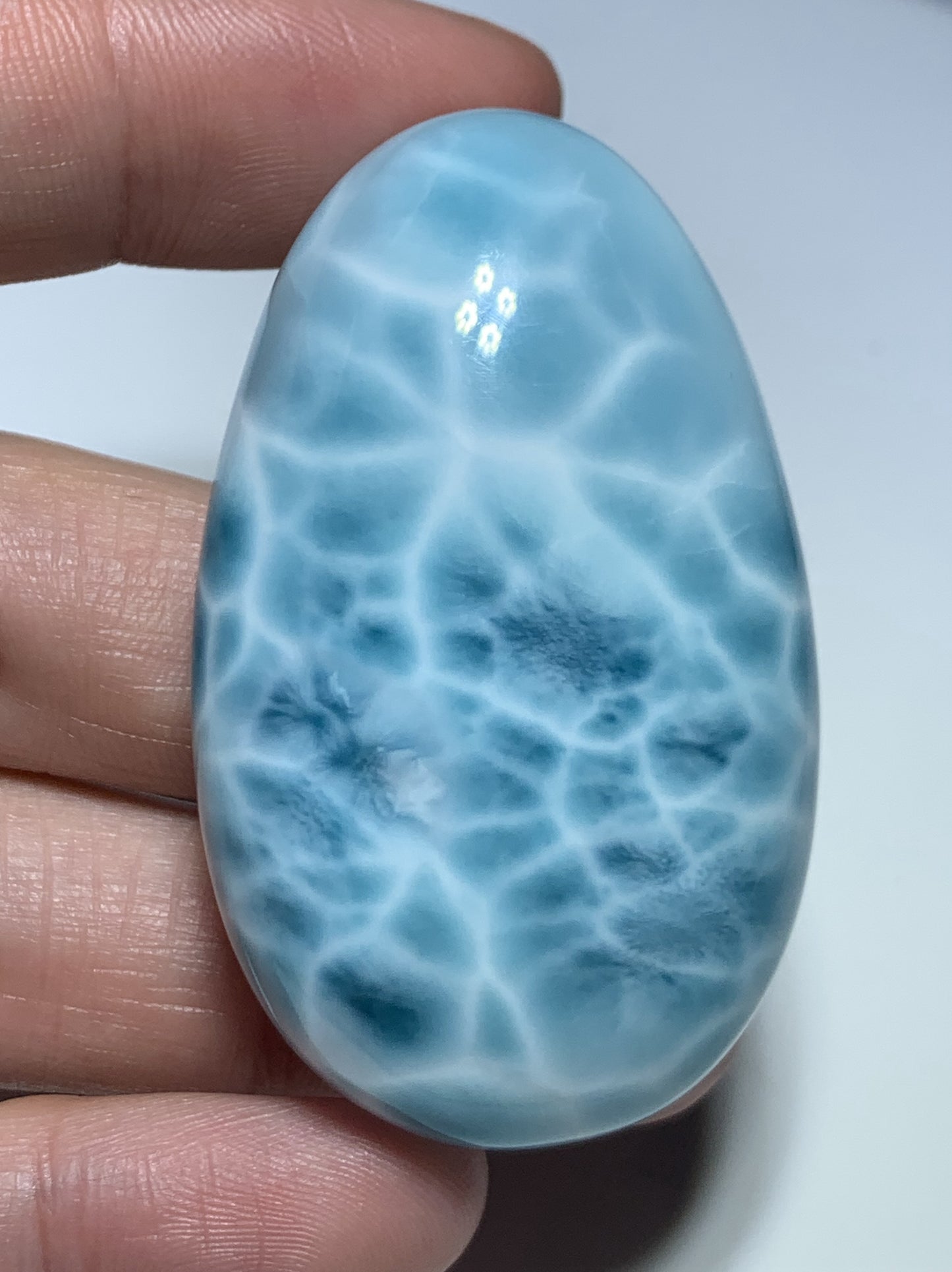 AAAA+ Natural Authentic Dominican Larimar Pendant,Larimar Necklace,Crystal Pendant,Gems Pendant ET303