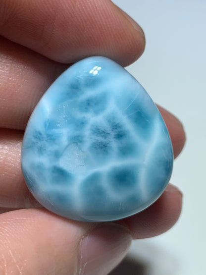 AAA+ Natural Authentic Dominican Larimar Pendant,Gems Jewelry,Gems Pendant,Crystal Pendant,ET331