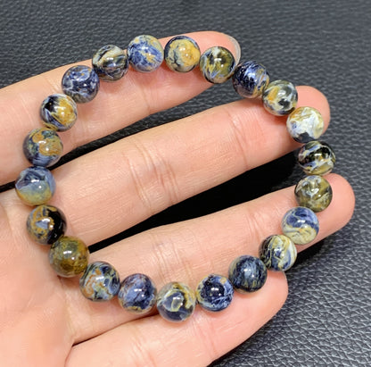 AAAA+ Authentic Natural Namibia Pietersite Bracelet,13mm Bracelet,Colored Bracelet,Handmade Jewelry ET1124