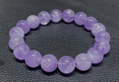 AAAA Natural Authentic Lavender Amethyst Bracelet, Crystal Bracelet,Gem Bracelet, Handmade Jewelry Bracelet ET1149