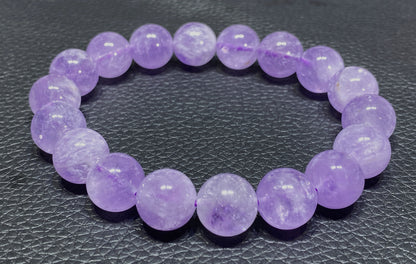 AAAA Natural Authentic Lavender Amethyst Bracelet, Crystal Bracelet,Gem Bracelet, Handmade Jewelry Bracelet ET1149