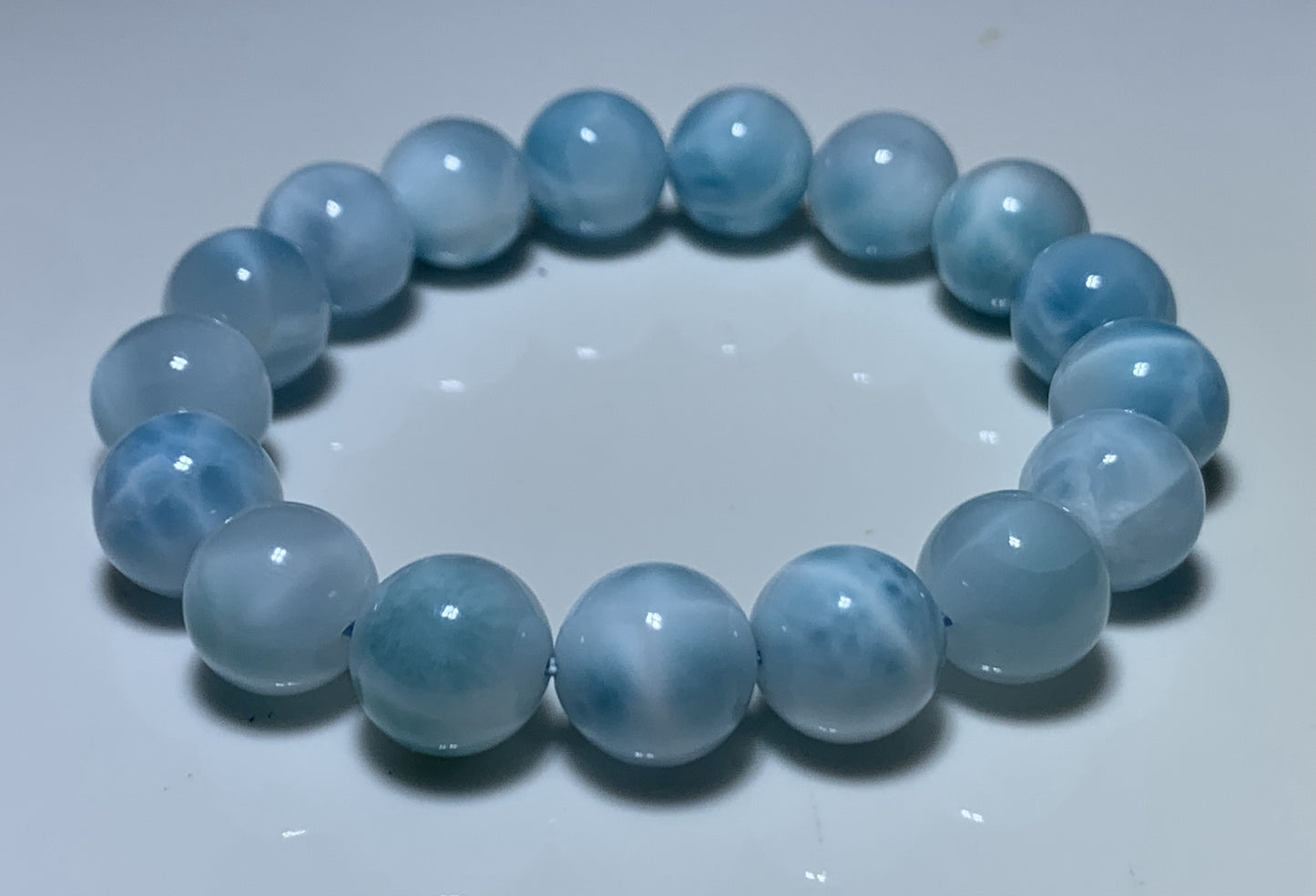 AAAA Natural Authentic Dominican Larimar Bracelet,Gems Jewelry,Gems Bracelet,Crystal Bracelet,ET825