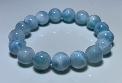 AAAA Natural Authentic Dominican Larimar Bracelet,Gems Jewelry,Gems Bracelet,Crystal Bracelet,ET825