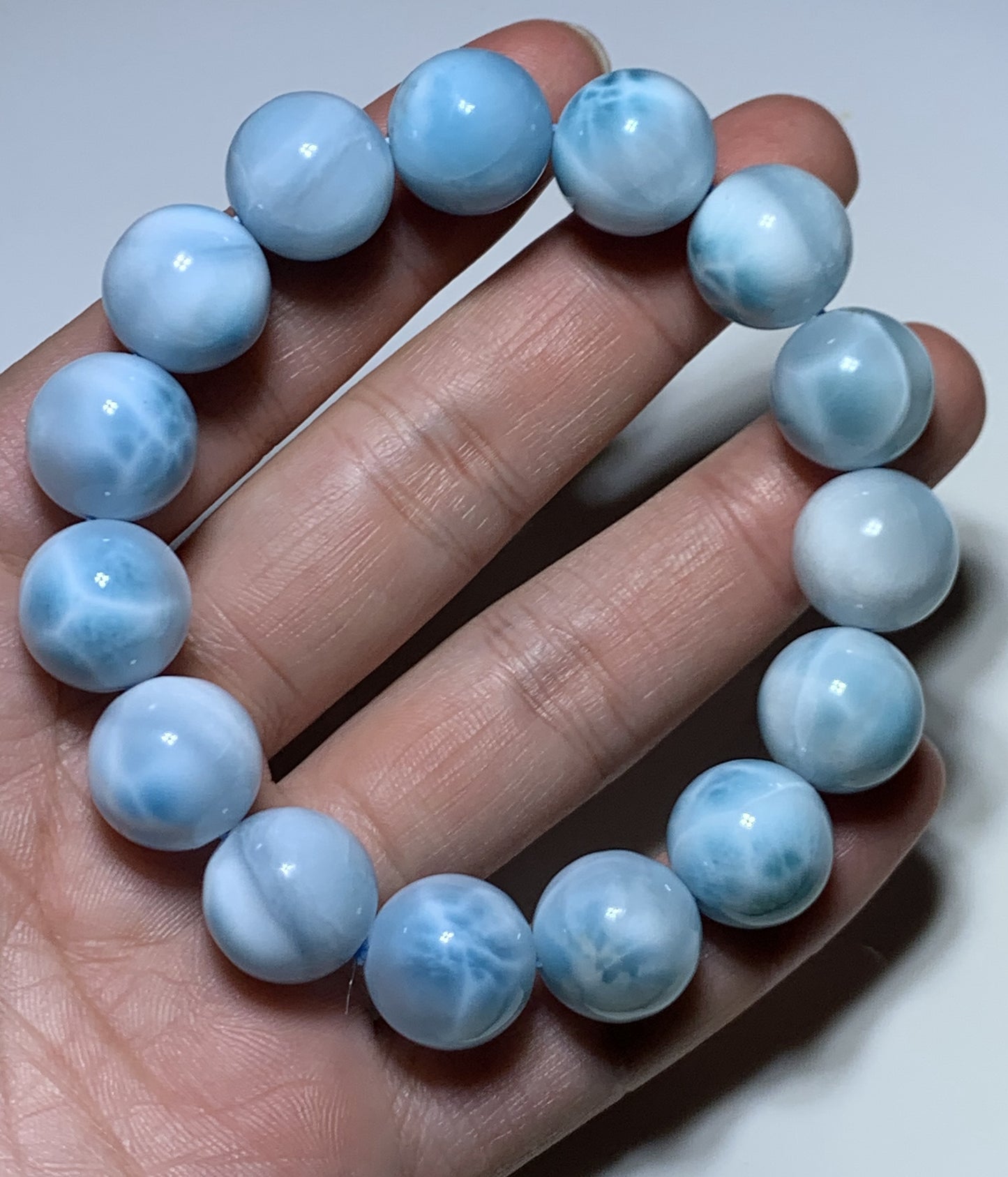 AAAA Natural Authentic Dominican Larimar Bracelet,Larimar,Crystal Bracelet,Gems Bracelet ET894(01)