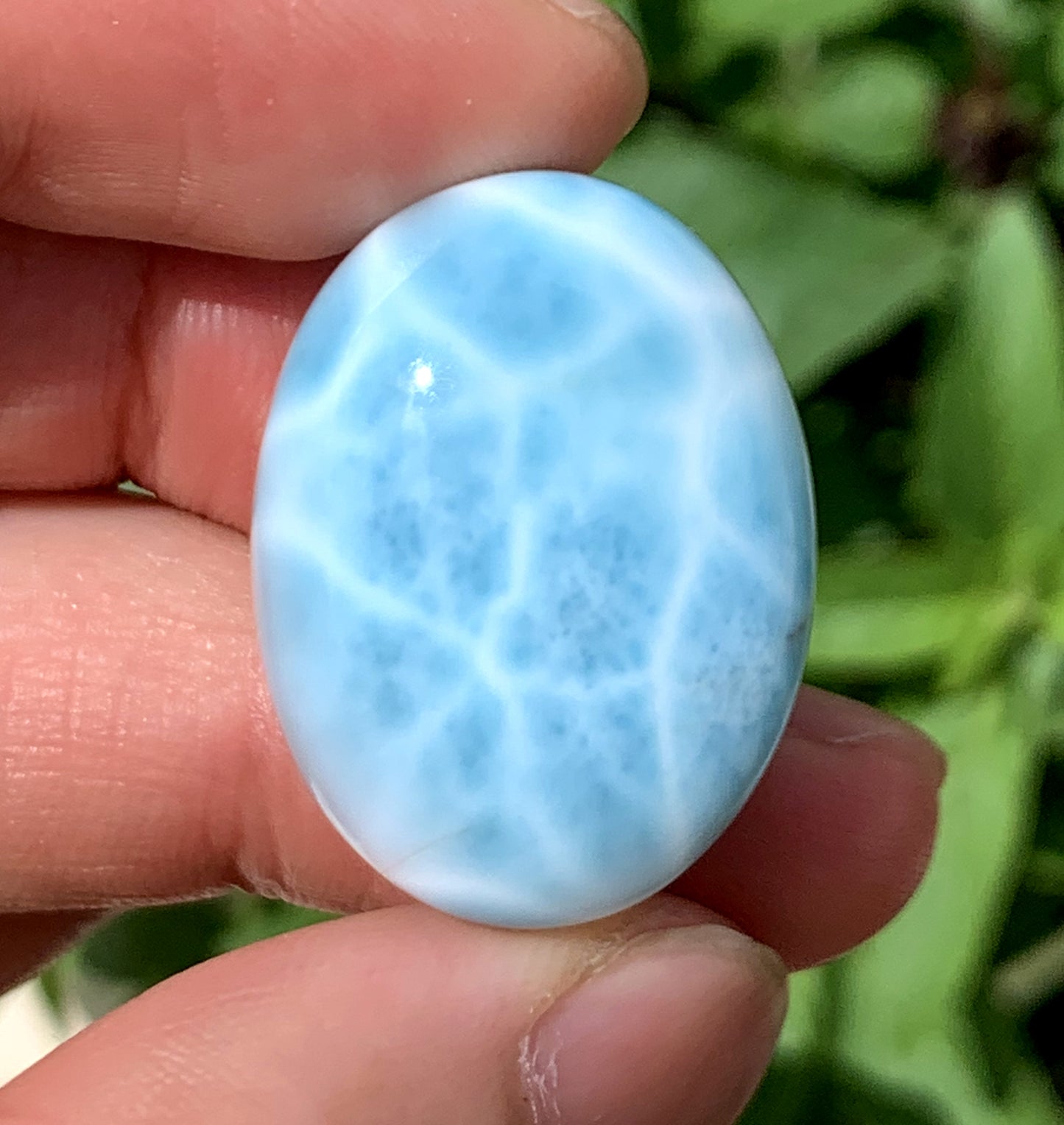 Larimar,AAA++ Natural Authentic Dominican Larimar Pendant,Gems Jewelry,Crystal Jewelry,Larimar Jewelry ET211