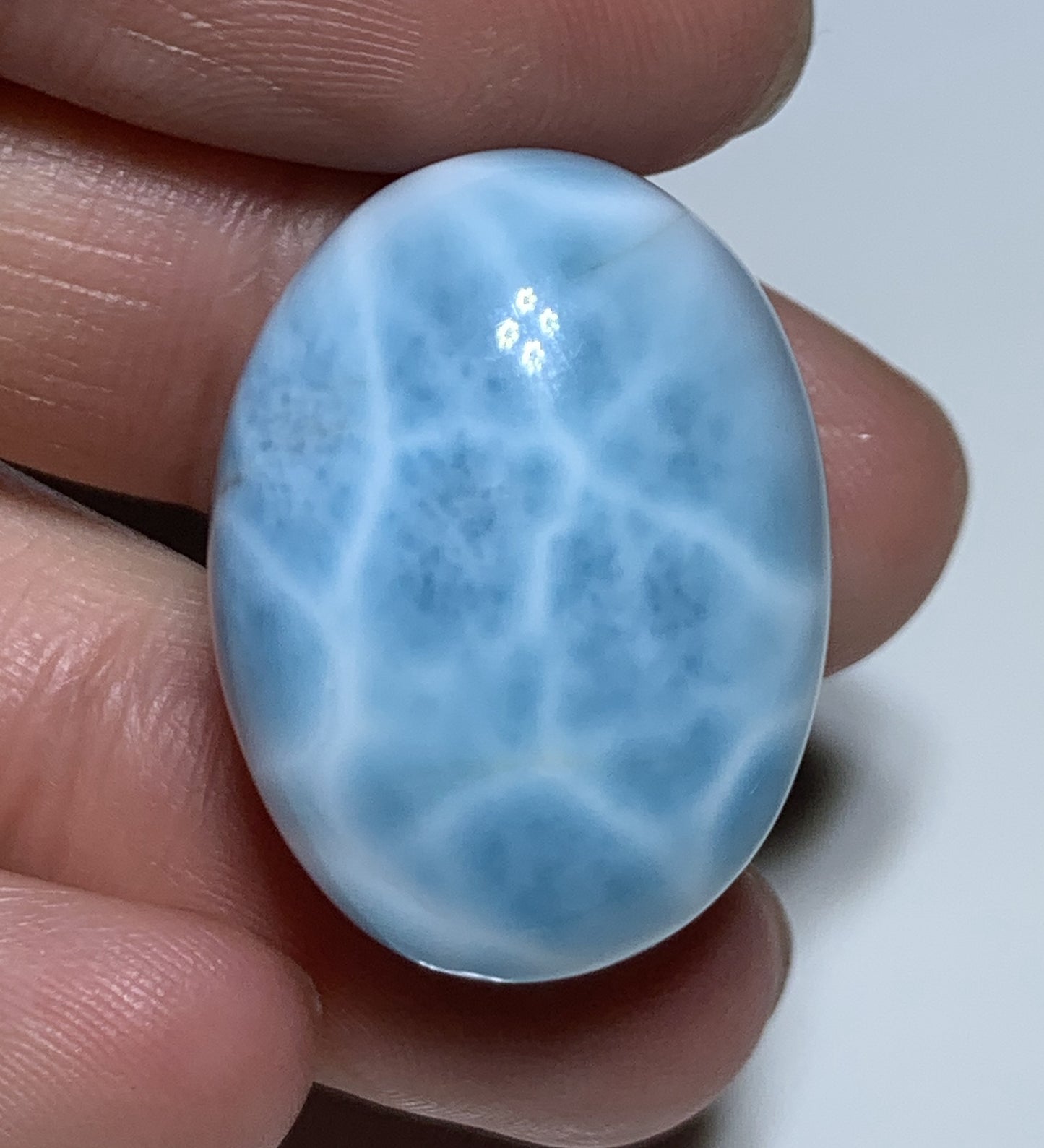 Larimar,AAA++ Natural Authentic Dominican Larimar Pendant,Gems Jewelry,Crystal Jewelry,Larimar Jewelry ET211