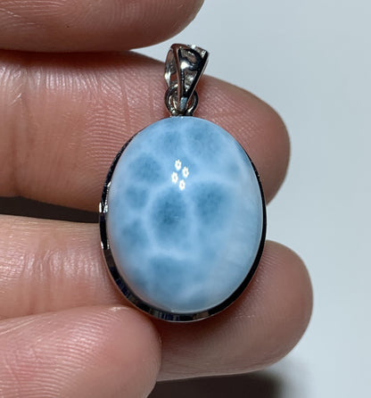 AAA Natural Authentic Dominican Larimar Pendant,Gems Jewelry,Gems Pendant,Crystal Pendant,ET538